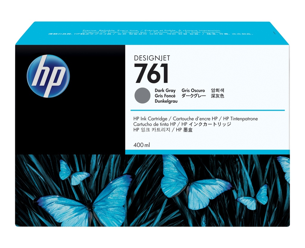 [170025440674] HP 761 donkergrijze DesignJet inktcartridge, 400 ml