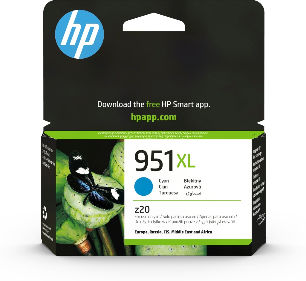 [170025440820] HP 951XL originele high-capacity cyaan inktcartridge
