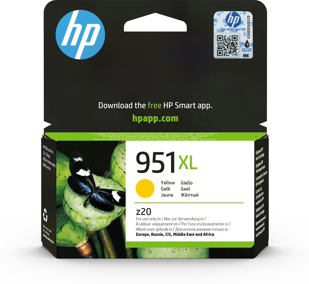 [170025440822] HP 951XL originele high-capacity gele inktcartridge