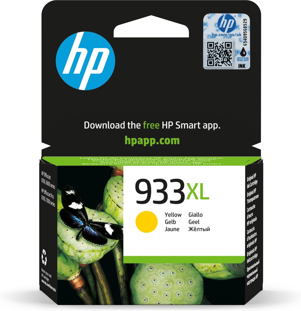 [170025440899] HP 933XL originele high-capacity gele inktcartridge