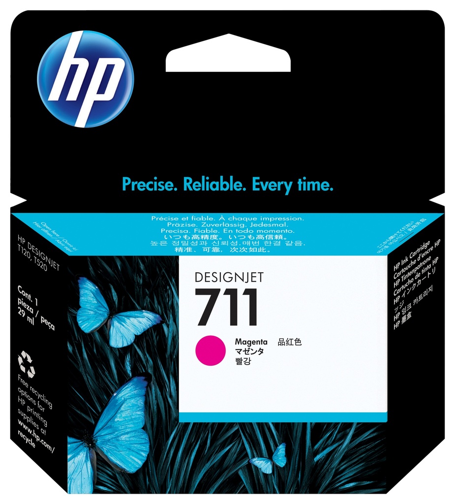 [170025440985] HP 711 magenta DesignJet inktcartridge, 29 ml