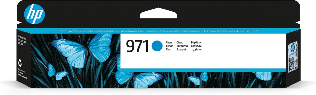 [170025440993] HP 971 originele cyaan inktcartridge