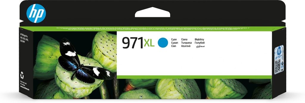 [170025440997] HP 971XL originele high-capacity cyaan inktcartridge