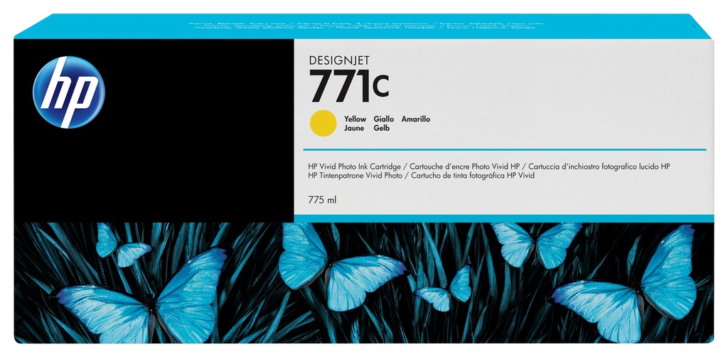 HP 771C gele DesignJet inktcartridge, 775 ml