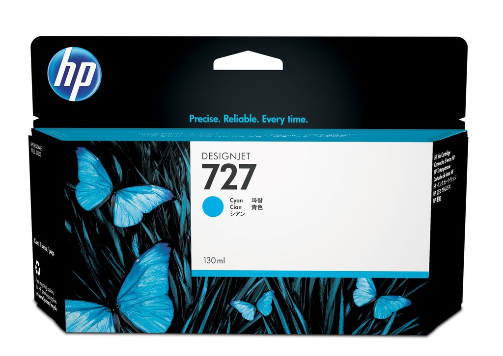 [170025441041] HP 727 cyaan DesignJet inktcartridge, 130 ml