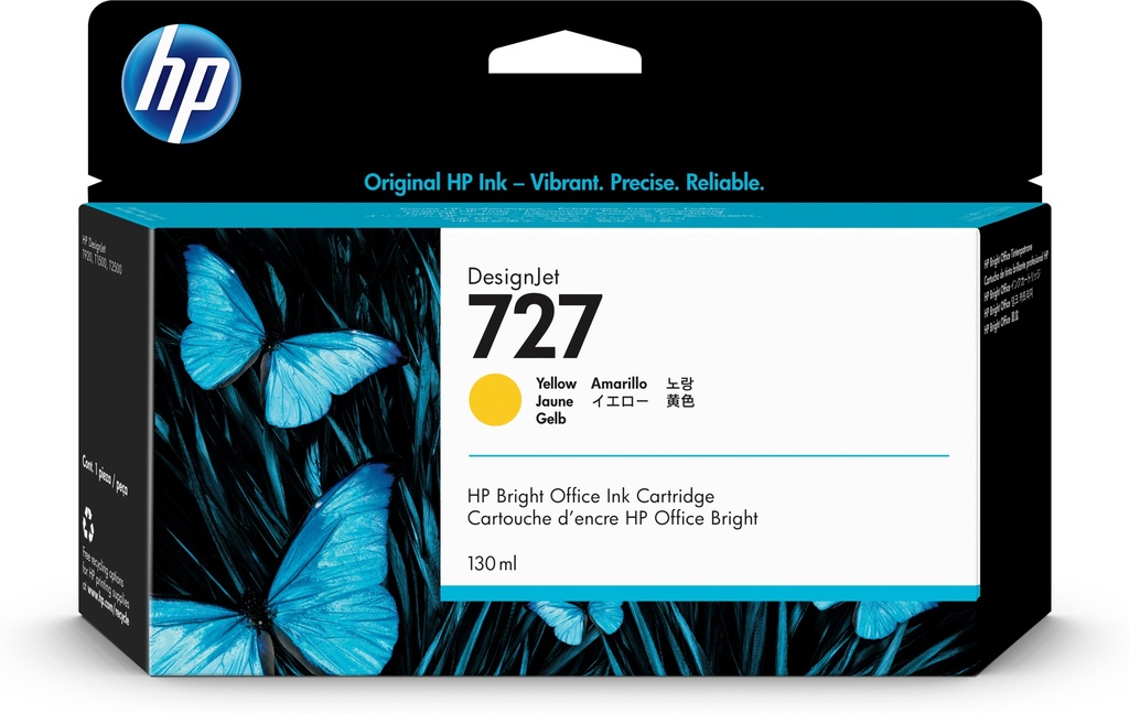 [170025441043] HP 727 gele DesignJet inktcartridge, 130 ml
