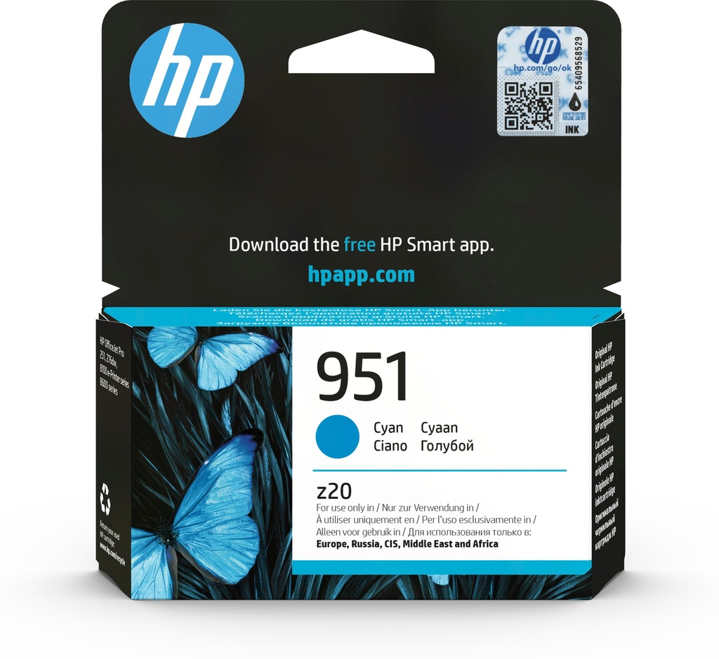 [170025441076] HP 951 originele cyaan inktcartridge
