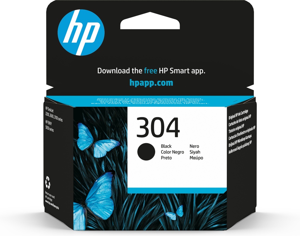 [170025441216] HP 304 originele zwarte inktcartridge