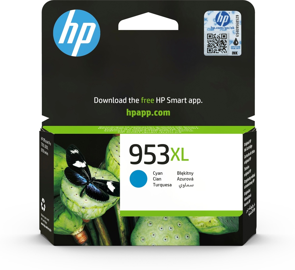 [170025441228] HP 953XL originele high-capacity cyaan inktcartridge