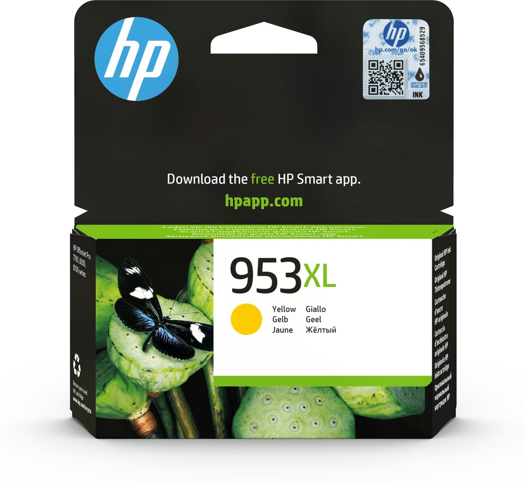 [170025441230] HP 953XL originele high-capacity gele inktcartridge