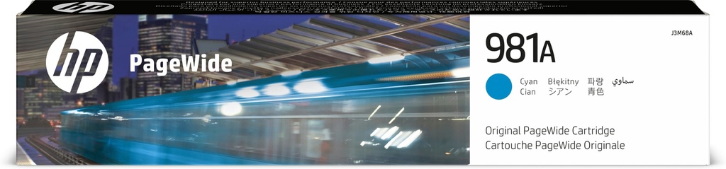 HP 981A originele cyaan PageWide cartridge