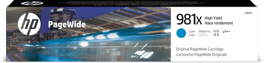 [170025441261] HP 981X originele cyaan high-capacity PageWide cartridge