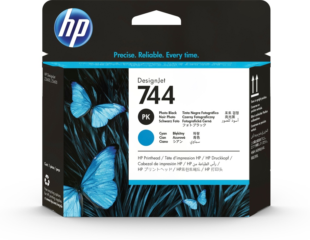 [170025441308] HP 744 fotozwarte/cyaan DesignJet printkop