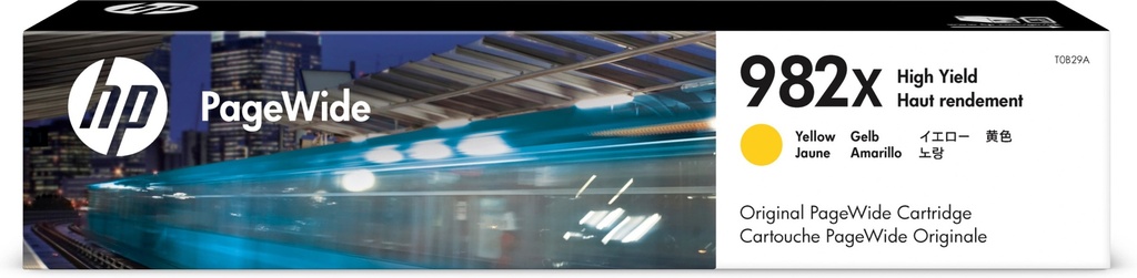 [170025441368] HP Originele 982X gele high-capacity PageWide cartridge