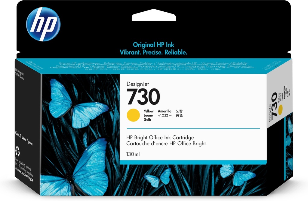 [170025441384] HP 730 gele DesignJet inktcartridge, 130 ml