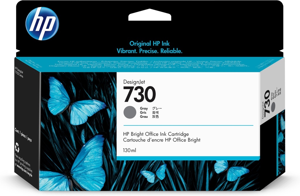 [170025441386] HP 730 grijze DesignJet inktcartridge, 130 ml