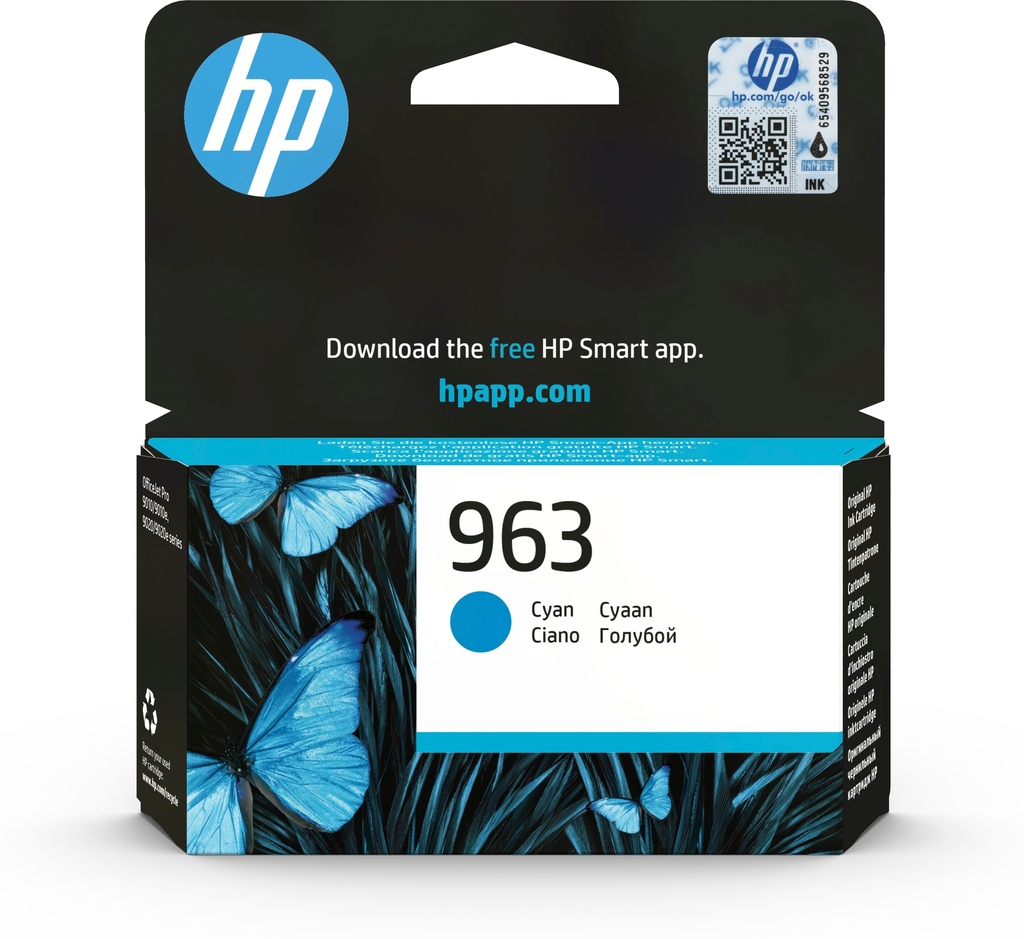 [170025441440] HP 963 originele cyaan inktcartridge