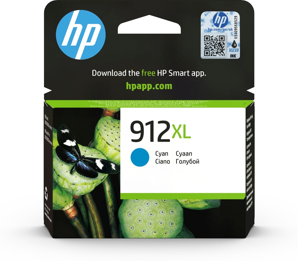 [170025441466] HP 912XL originele high-capacity cyaan inktcartridge