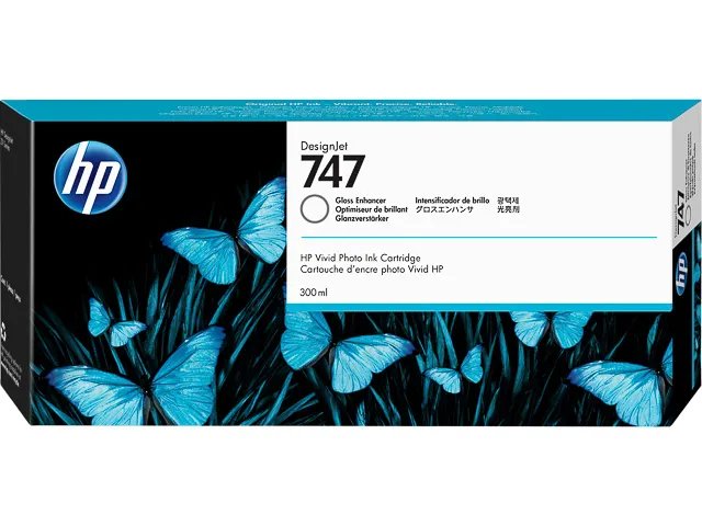 HP 747 glansverhogende DesignJet inktcartridge, 300 ml