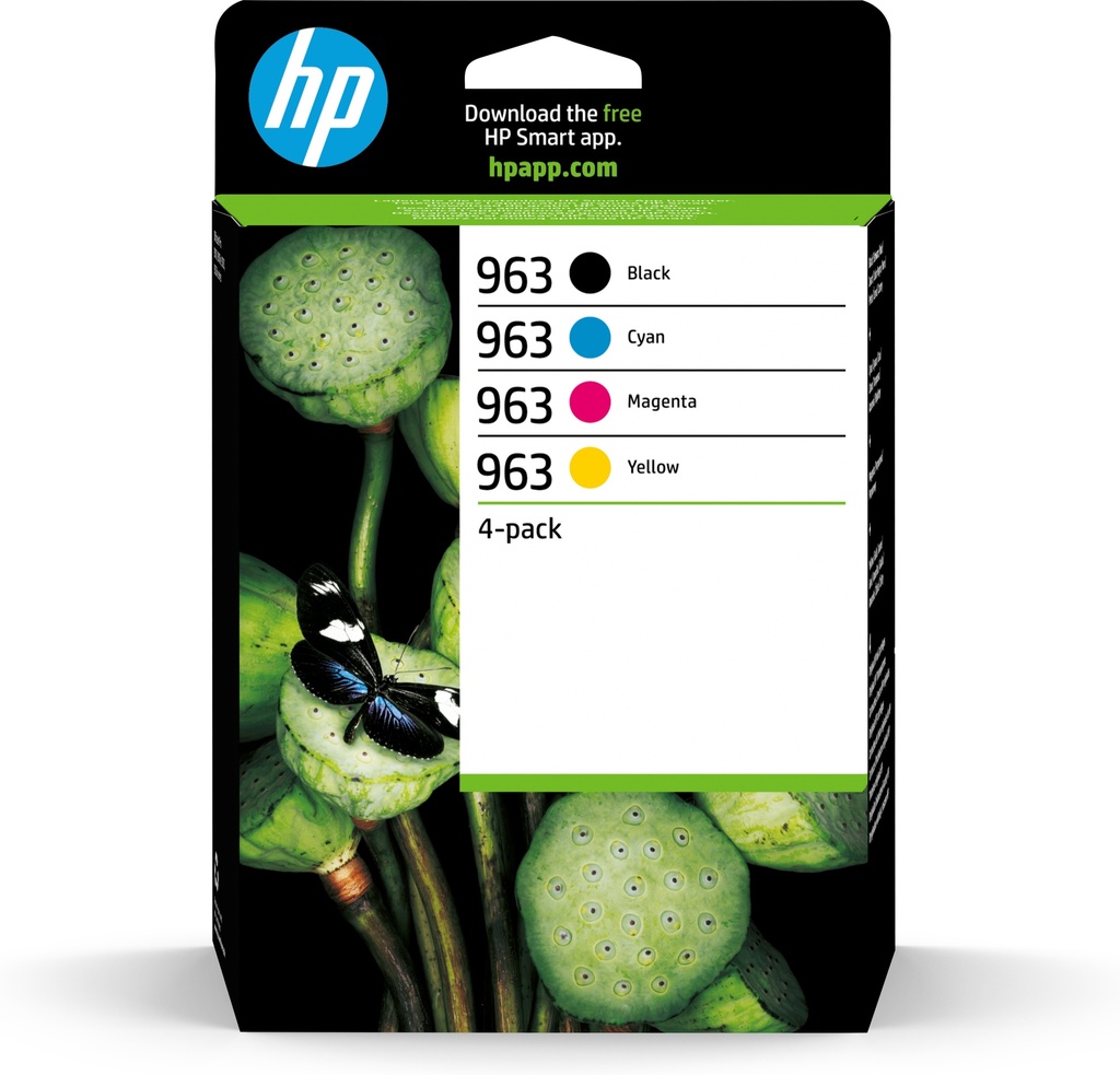 [170025441519] HP 963 4-pack originele inktcartridges zwart/cyaan/magenta/geel