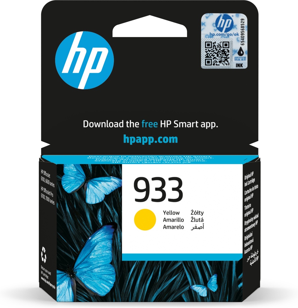 [170025441526] HP 933 originele gele inktcartridge