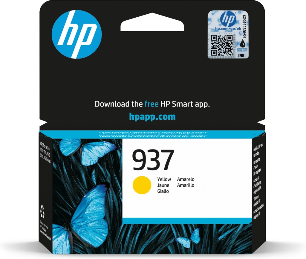 [170025441604] HP 937 originele gele inktcartridge