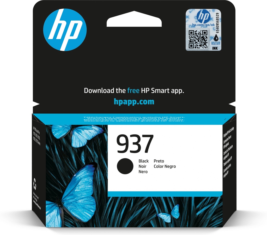 [170025441605] HP 937 originele zwarte inktcartridge