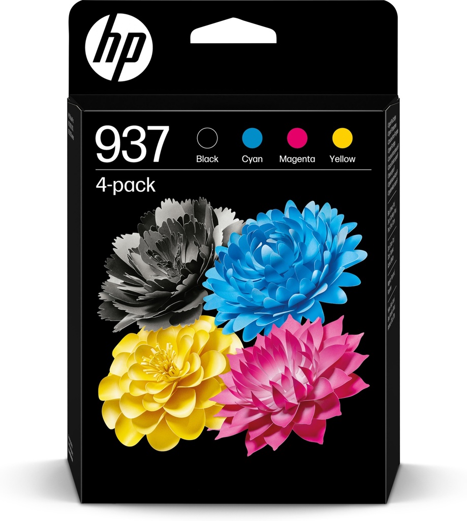 [170025441606] HP 937 originele CMYK-inktcartridge 4 stuks