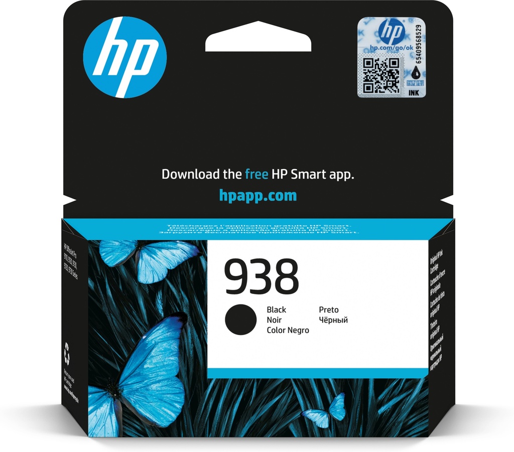 HP 938 originele zwarte inktcartridge