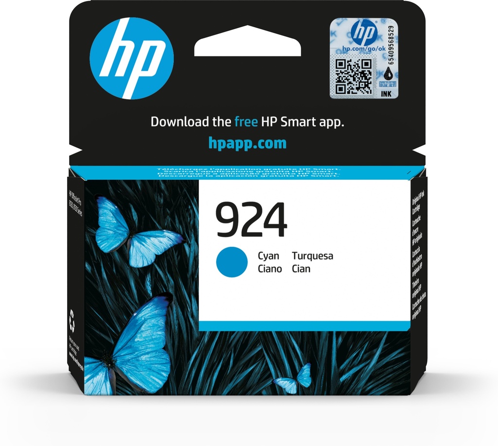 [170025441616] HP 924 originele cyaan inktcartridge
