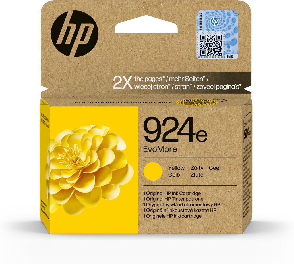 [170025441654] HP 924e EvoMore originele gele inktcartridge