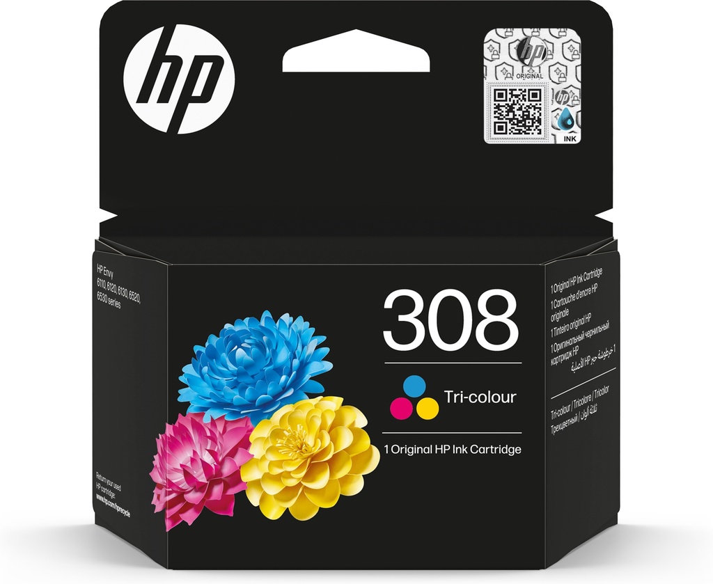 [170025441803] HP 308 originele driekleureninktcartridge