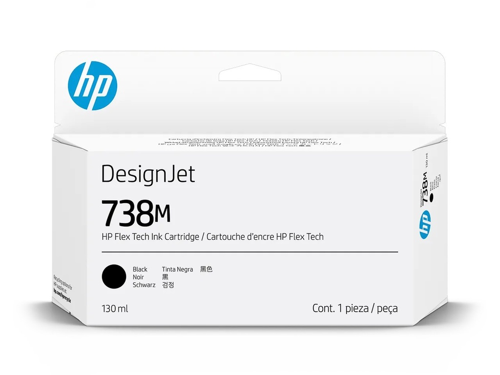 [170025441811] HEWLETT PACKARD A24VLA HP 738M DNJ ink black 130ml