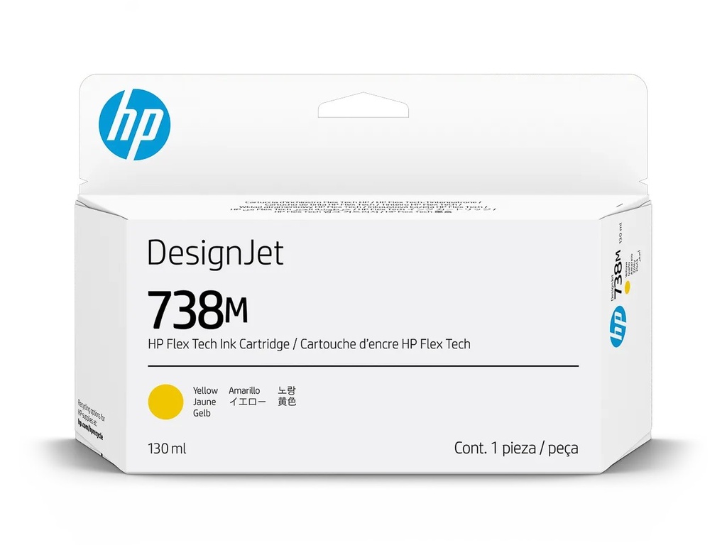 HEWLETT PACKARD A24VPA HP 738M DNJ ink yellow 130ml