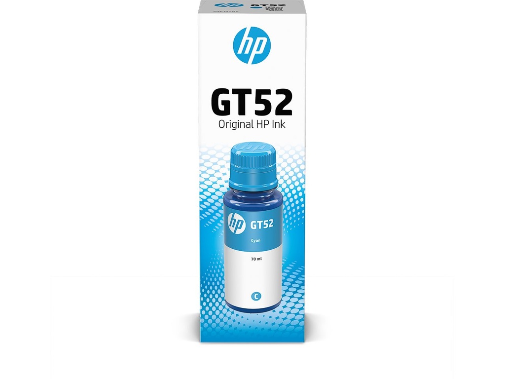 [170025441871] HEWLETT PACKARD M0H54AE HP GT52 TIJ 2.x ink cyan 8000