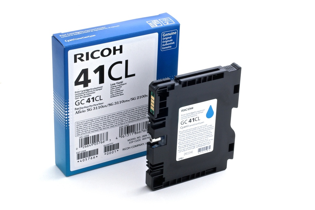 [170054440037] Ricoh 405766 inktcartridge 1 stuk(s) Origineel Cyaan