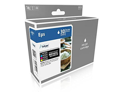 [170085990341] Astar AS46016 inktcartridge Zwart, Cyaan, Magenta, Geel
