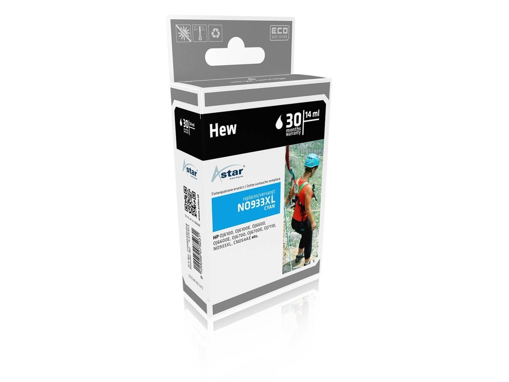 [170085990356] Astar AS15453 inktcartridge Cyaan