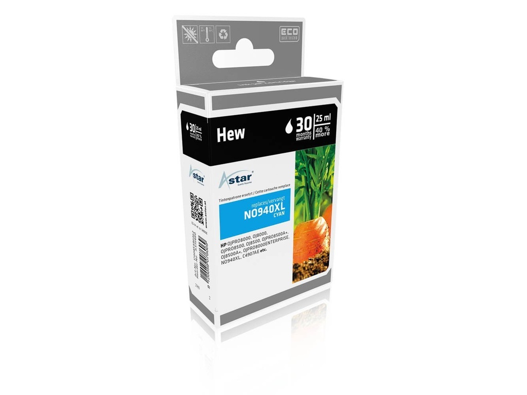 Astar AS15480 inktcartridge Extra (Super) hoog rendement Cyaan