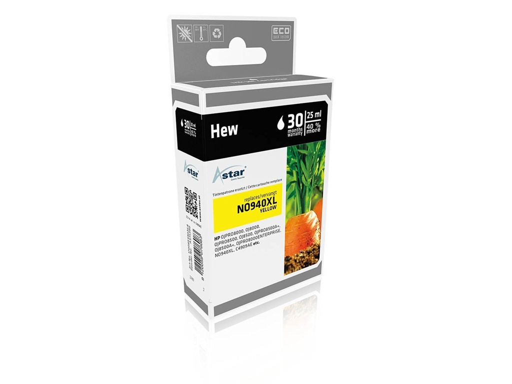 Astar AS15380 inktcartridge Extra (Super) hoog rendement Geel