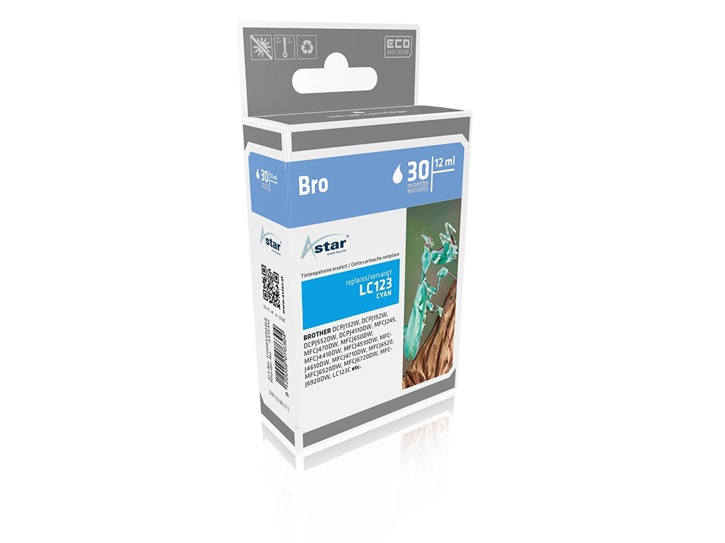 Astar AS15412 inktcartridge Cyaan