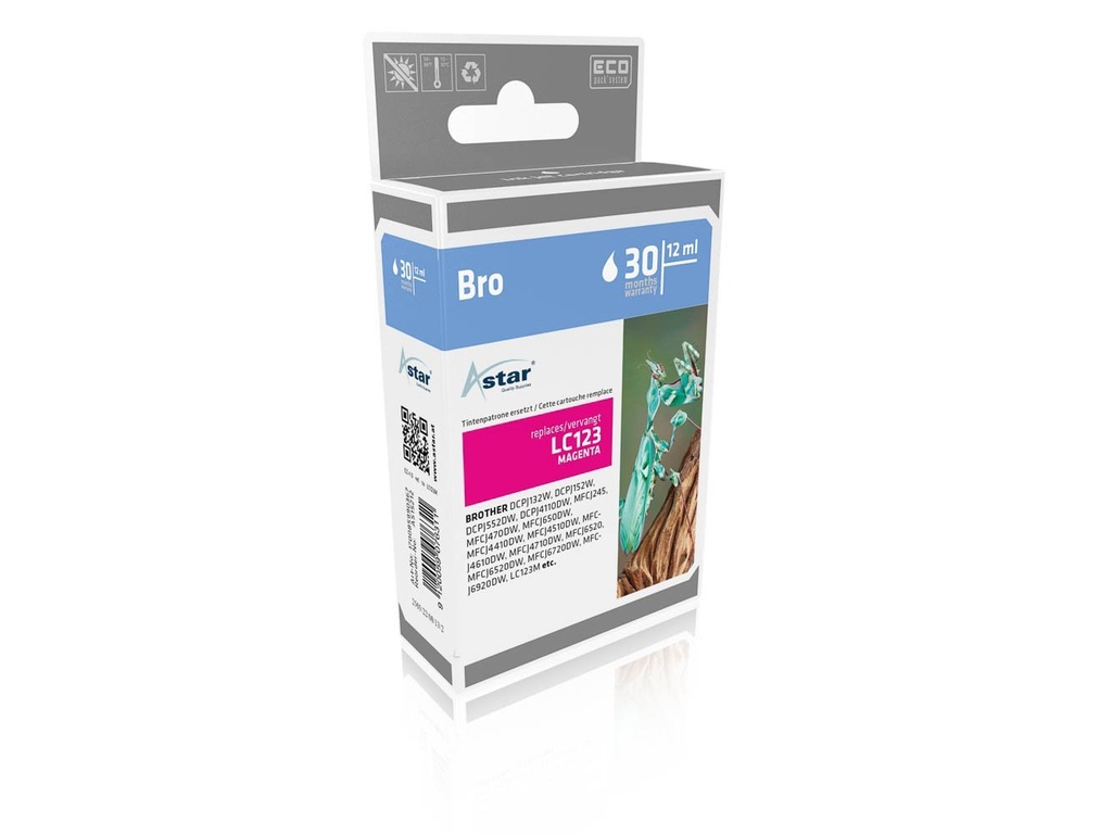 [170085990367] Astar AS15212 inktcartridge Magenta