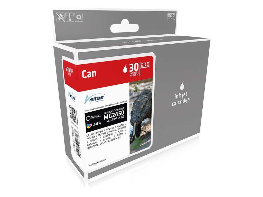Astar AS46245 inktcartridge Zwart, Cyaan, Magenta, Geel