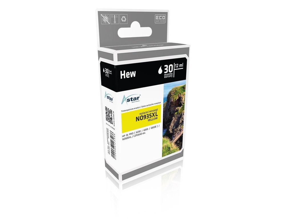 [170085990433] Astar AS15399 inktcartridge Geel