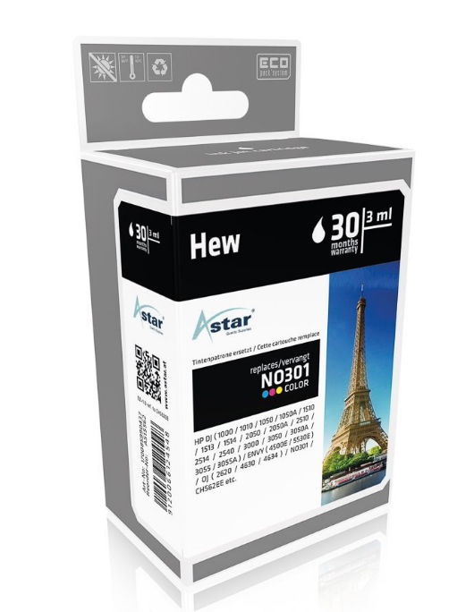 [170085990437] Astar AS15562 inktcartridge Cyaan, Magenta, Geel