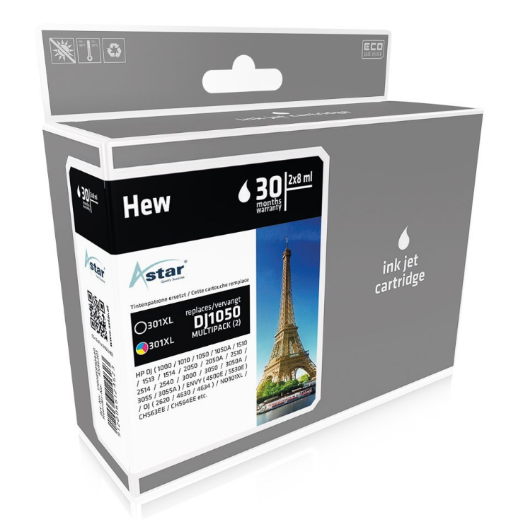 Astar AS46301 inktcartridge Zwart
