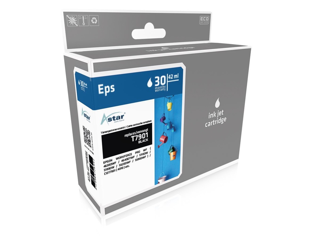 [170085990462] Astar AS15189 inktcartridge Zwart