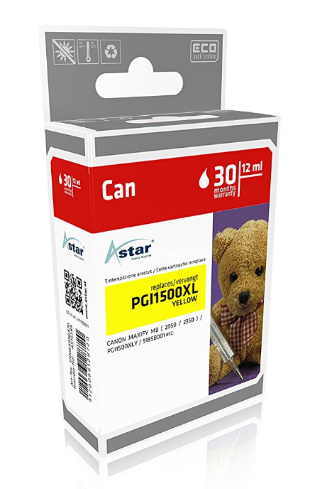 [170085990470] Astar AS15385 inktcartridge Geel