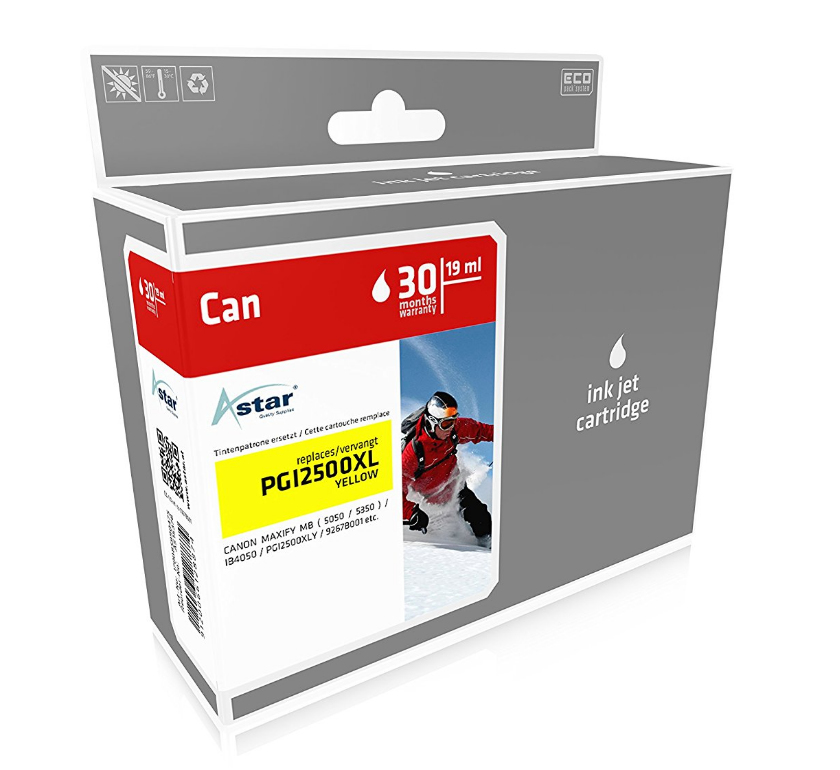 [170085990475] Astar AS15378 inktcartridge Geel