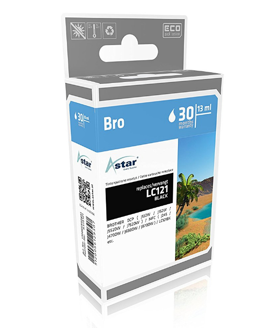[170085990491] Astar AS15121 inktcartridge Zwart